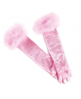 Gants roses de princesse