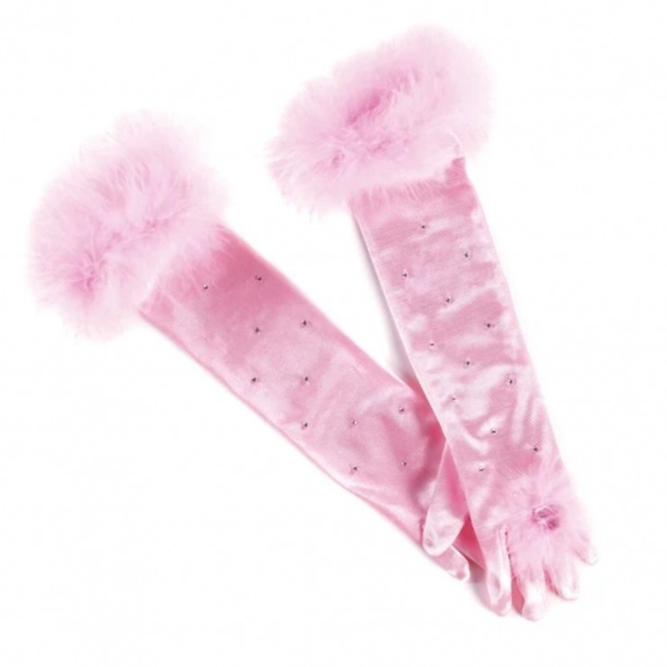 Gants roses de princesse