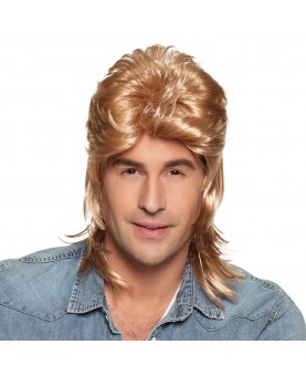 Perruque homme années 80 blonde