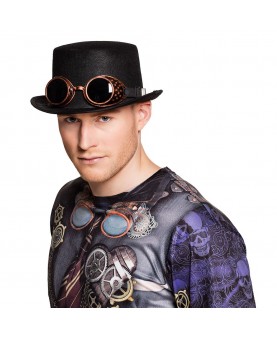 Chapeau avec lunettes steampunk