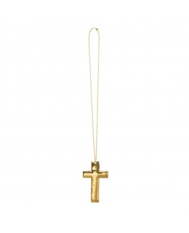 Collier croix dorée
