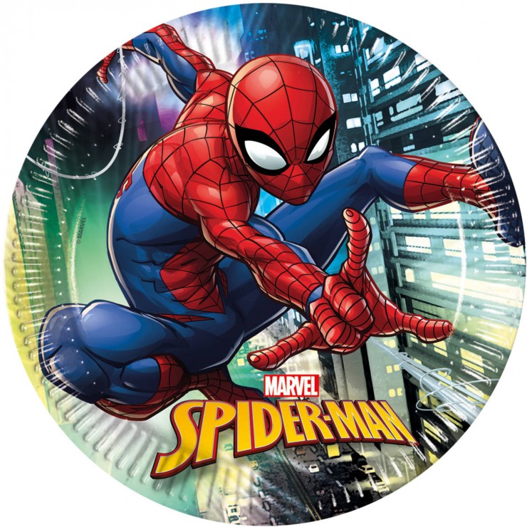 Assiettes anniversaire spiderman