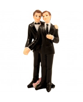 Figurine couple de mariés 2 hommes