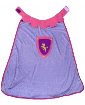 Cape médiévale violette enfant