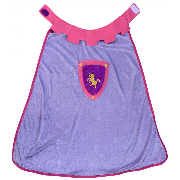 Cape médiévale violette enfant