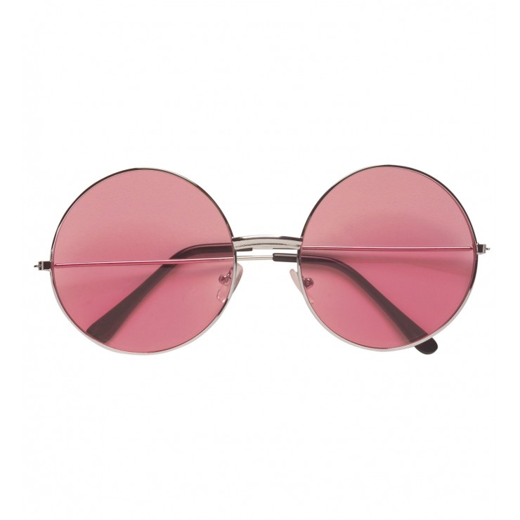 Lunettes rondes roses