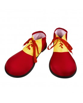 Chaussures de clown rouge et jaune