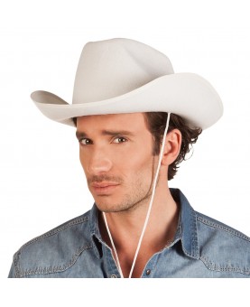 Chapeau cowboy blanc