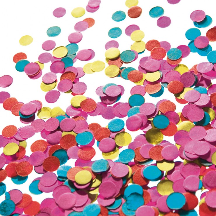 Confettis multicolores 400g