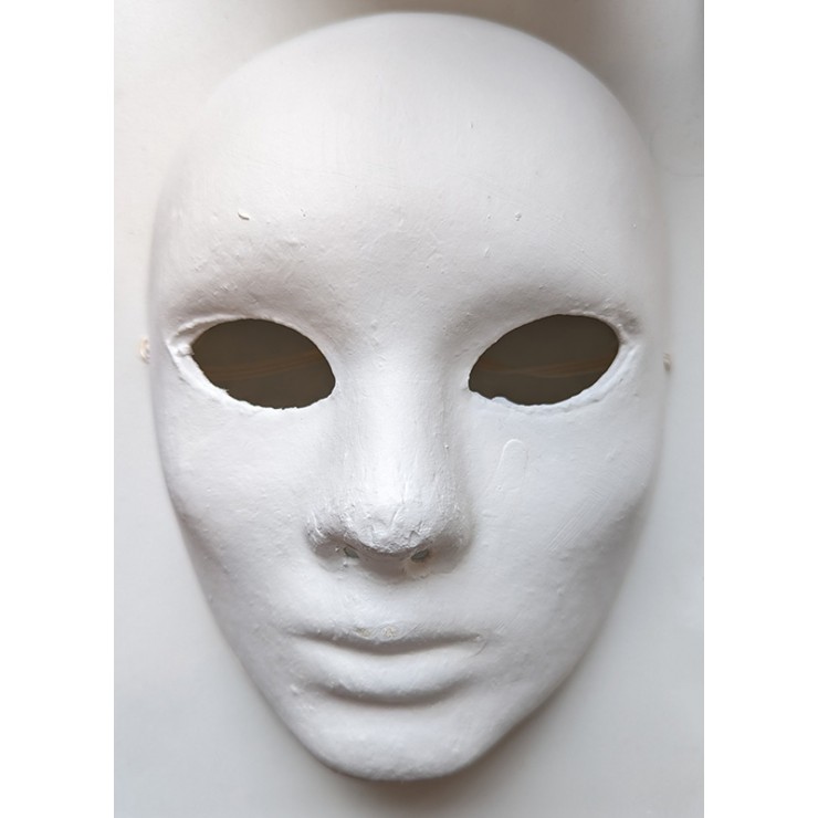 Masque blanc carton