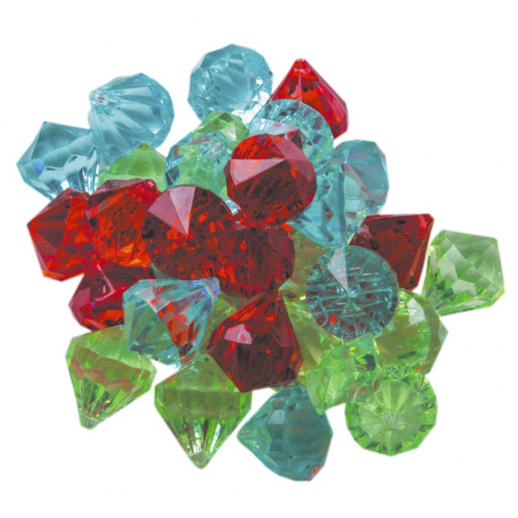 30 pierres précieuses de couleurs différentes