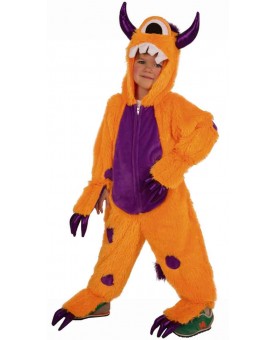 Déguisement monstre orange enfant