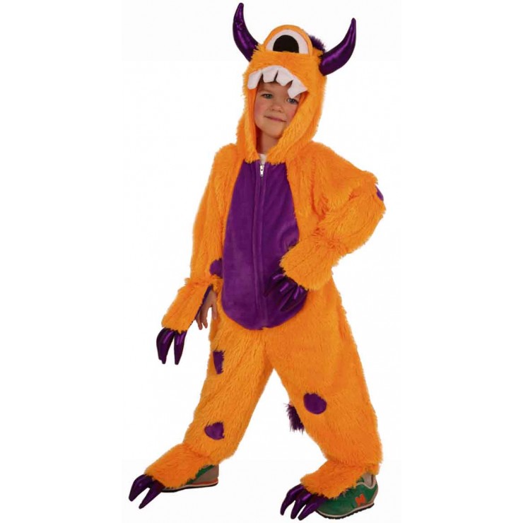 Déguisement monstre orange enfant
