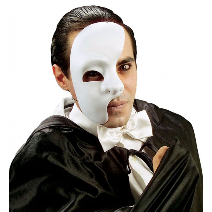 Demi masque fantôme de l'opéra