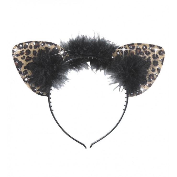 Serre-tête léopard strass