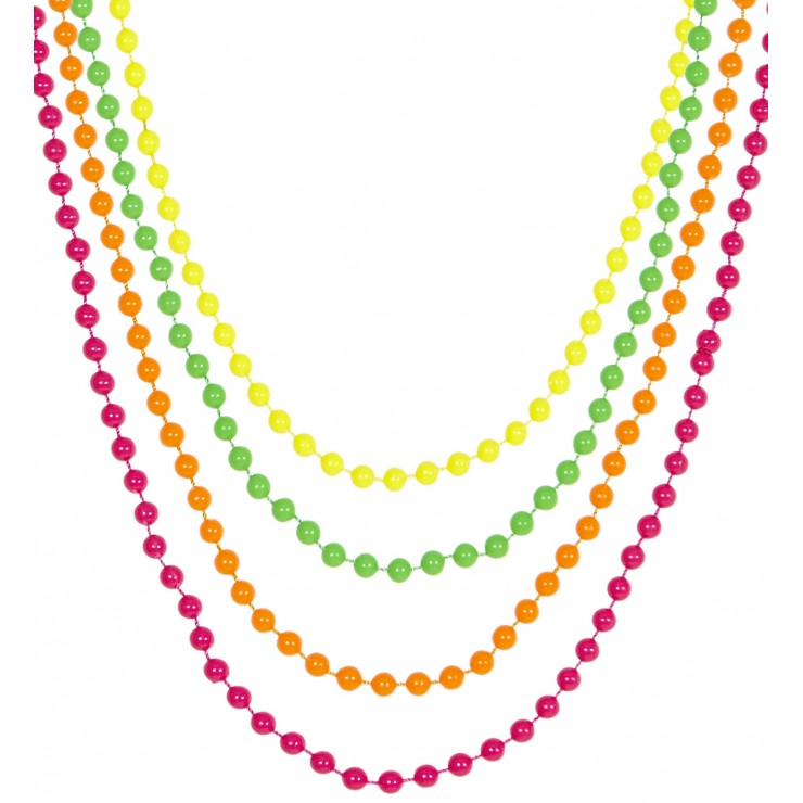 Colliers perles fluo