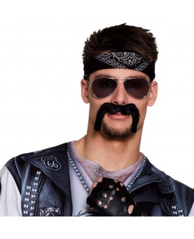 Moustache biker