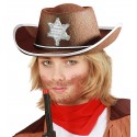 Chapeau sheriff marron enfant