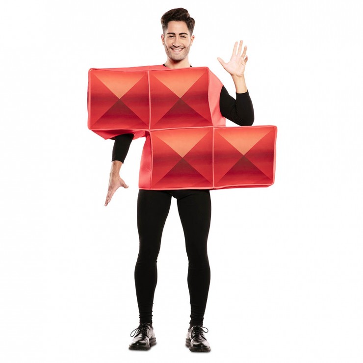 Déguisement Tetris rouge adulte