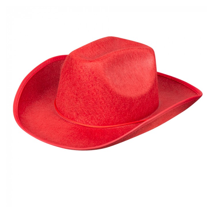 Chapeau cowboy rouge
