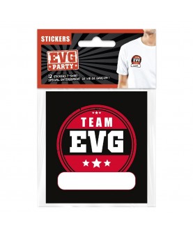 12 stickers textile EVG