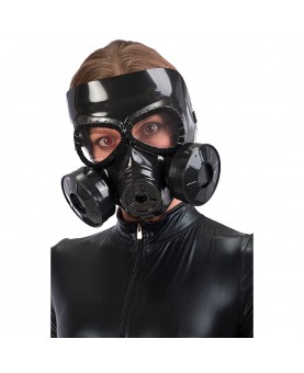 Masque à gaz rigide noir