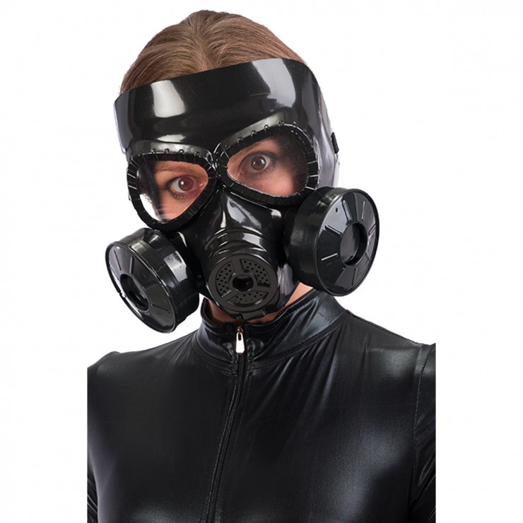 Masque à gaz rigide noir