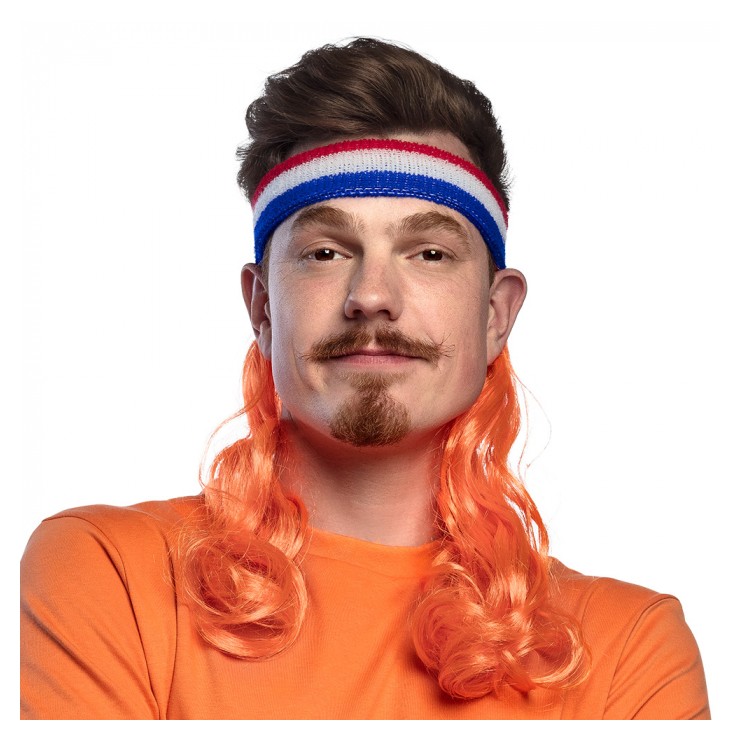 Bandeau Pays-Bas avec cheveux orange