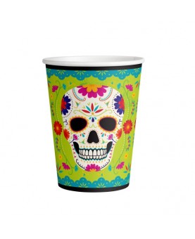 8 Gobelets carton Day of the Dead / Jour des morts