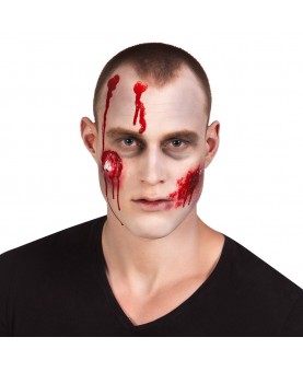 Kit de maquillage zombie avec prothèse oeil