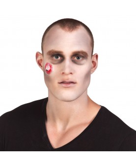 Kit de maquillage zombie avec prothèse oeil