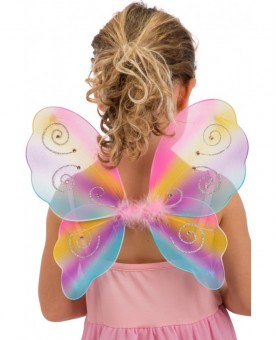 Ailes de papillon multicolore enfant