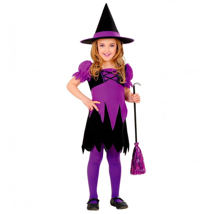 Déguisement petite sorcière violette