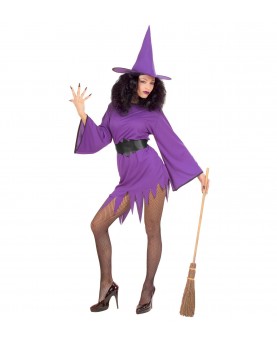 Déguisement purple witch adulte