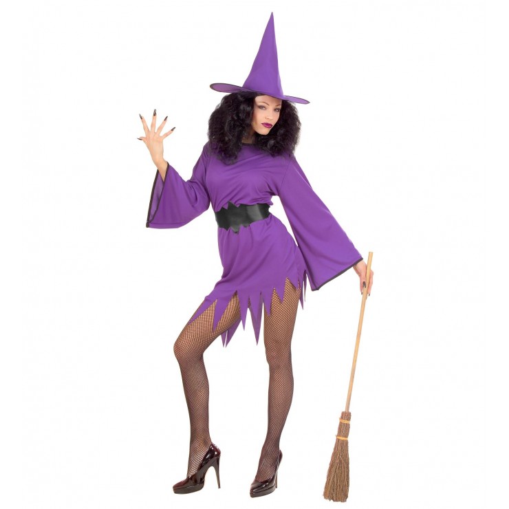 Déguisement purple witch adulte