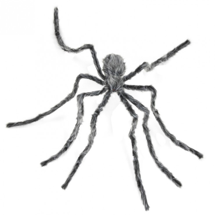 Mega araignée grise 230 cm