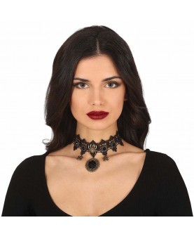 Collier gothique avec araignée