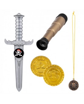 Set accessoires de pirate avec longue vue