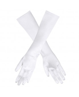 Longs gants blancs