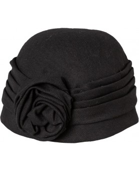 Chapeau noir femme années 20