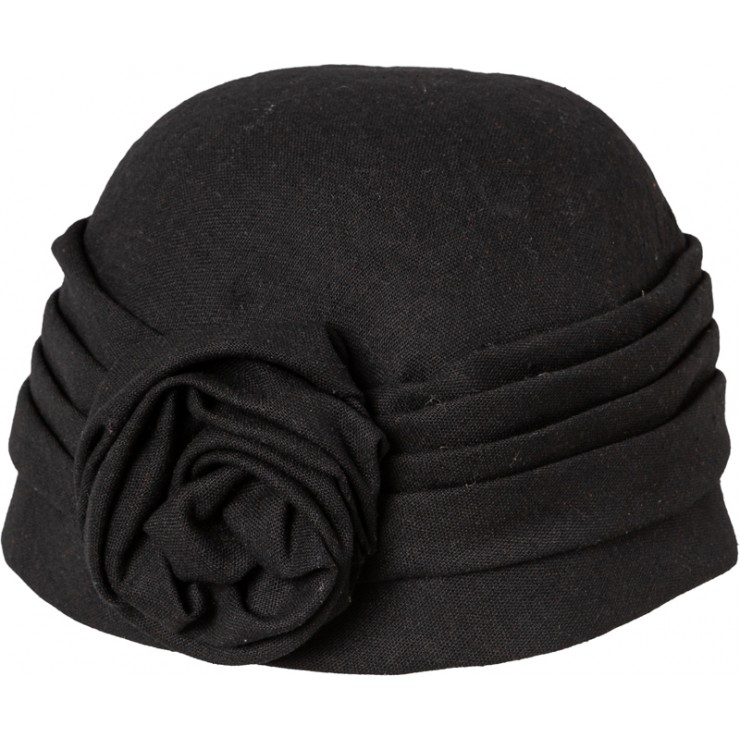 Chapeau noir femme années 20