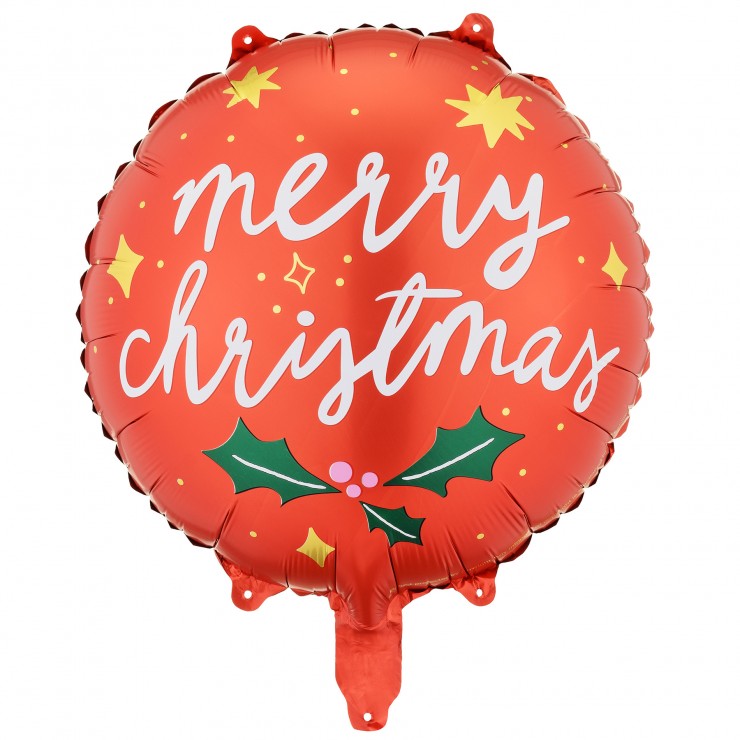 Ballon mylar rouge merry Christmas
