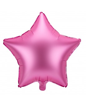 Ballon mylar étoile rose 48 cm