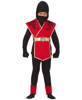 Déguisement ninja rouge enfant
