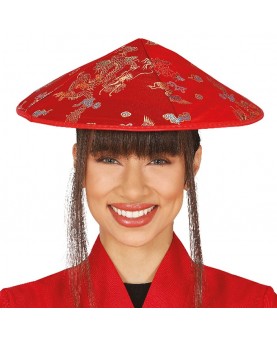 Chapeau Japonais rouge