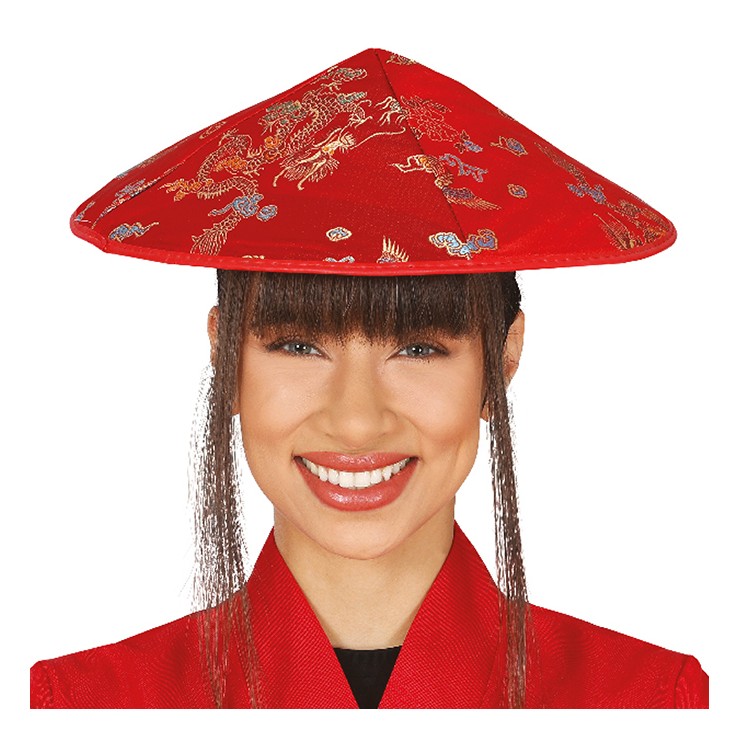 Chapeau Japonais rouge