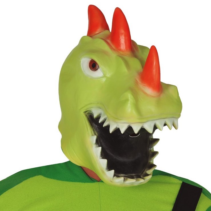 Masque dragon vert latex