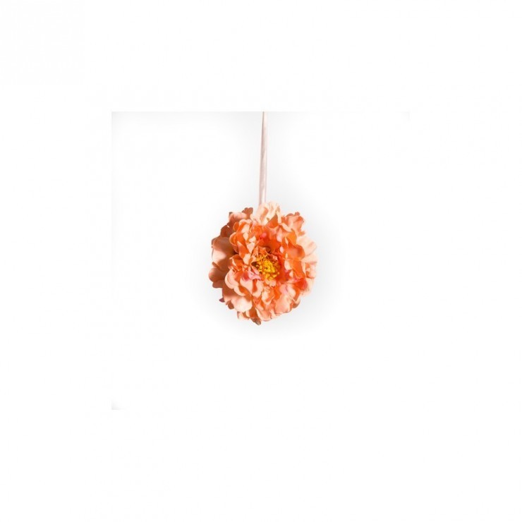 1 boule de pivoines pêche
