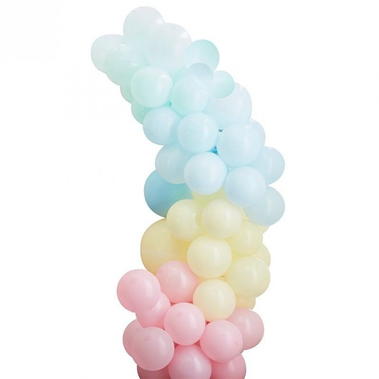Kit arche ballons mixed pastels - Fiesta Republic