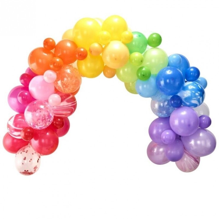 Kit arche de ballons rainbow - Fiesta Republic